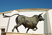 Plaza de Toro in Ronda is the oldest bull ring in Spain. Malaga province. Andalucia. Spain.