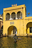 Fountain, Reales Alcázares of Sevilla. Andalusia, Spain