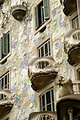 Detail of Batlló House. Barcelona. Catalonia, Spain