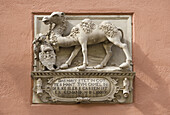 Bamberg, Bayern, Bavaria, Germany, world cultural heritage, Architecture, Keßlerstrasse 9, camel House, build 1588, Artist Hans Werner