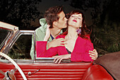 ic, Classic car, Classic cars, Closed eyes, Color, Colour, Contemporary, Couple, Couples, Exterior, F