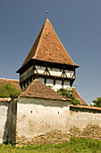 1321, Basilica, Church, Clock, Color, Colour, Corner, Dealu, Defense, Europe, Fortified, Frumos, Gallery, Hermannstadt, Hight, Holes, Loop, Observation, Outside, Projecting, Reinforced, Romanesque, Romania, Roof, Sibiu, Stronghold, Surrounded, Tile, Tower