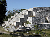 Pyramid Dzibichaltun Mexico