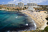 Golden Bay beach. Malta