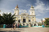 Parque Céspedes and Nuestra Señora de la Asunción cathedral. Santiago de Cuba, Cuba