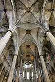 Santa Maria del Mar, gothic church. Barcelona, Spain