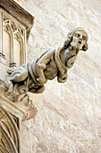 Gothic door detail, Palau de la Generalitat, Carrer del Bisbe, Barcelona, Spain