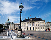Amalienborg Palace and Frederiks Church. Copenhagen, Denmark