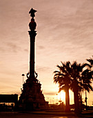 Monument to Christopher Columbus. Barcelona. Catalonia. Spain