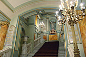 Liceu opera theater, main staircase. Barcelona. Spain