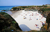 Castro beach, Ribadeo. Lugo province, Galicia, Spain