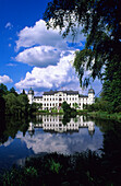 Salzau Manor at a pond, Fargau-Pratjau, Schleswig Holstein, Germany, Europe