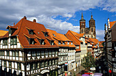 Europe, Germany, Lower Saxony, Göttingen, view of Johannisstrasse and St. Johannis Church