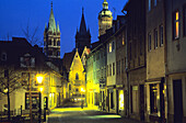 Naumburg Cathedral at night, Naumburg, Saxony-Anhalt, Germany