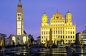 Rathaus und Perlachturm, Augsburg, Bayern, Deutschland