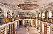 Monastic library, Ottobeuren Abbey, Ottobeuren, Bavaria, Germany