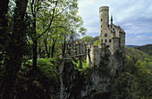 Lichtenstein Castle, Swabian Alb, Baden-Wurttemberg, Germany