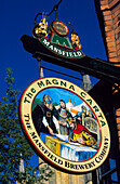 Europe, England, Lincolnshire, pubsign in Lincoln