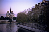 Notre-Dame Cathedral and Seine River. Paris. France