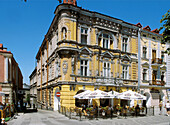 Beautiful buildings on Main Market Square in Przemysl, Poland