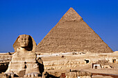 Sphinx and Pyramid. Giza. Egypt