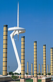 Communications tower, by Santiago Calatrava. Montjuich. Barcelona. Spain