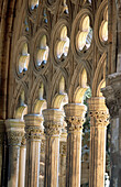 Detail of the cloister in La Seu Vella (the old cathedral). Lleida. Catalonia. Spain
