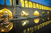 Si-o-Seh Pol, bridge of thirty-three arches. Esfahan. Iran