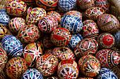 Painted eggs. Bucharest, Romania