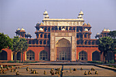 Akbars Mausoleum. Agra - Sikandra. Uttar Pradesh. India.