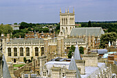 General rooftop view. Cambridge. England. Britain. U.K.