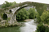 Cangas de Onis, roman bridge. Cantabria. Spain.