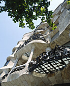 Milà House (La Pedrera, 1906-1912) by Gaudí, Passeig de Gràcia. Barcelona. Spain