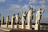 Statues on St. Peter's Basilica, Vatican City, Rome, Italy