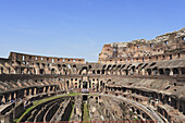 View inside the colosseum, Rome, Italy