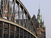 Kornhaus Bridge, Speicherstadt (storehouse-town), Hamburg, Germany