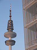 Fernsehturm und Messehallen, Hansestadt Hamburg, Deutschland