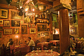 Al Kareni' restaurant. Mudejar cuisine, Zaragoza. Aragon, Spain.
