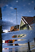 Houses in dock. Stavanger. Norway.