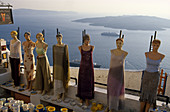 Mannequins at souvenir shop, Thira. Santorini, Cyclades islands, Greece
