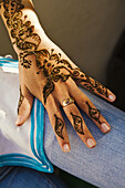 Henna tattoos. Morroco.
