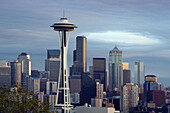 Oct. 2007. USA. Washington State. Seattle City. Space Needele and Downtown Skyline