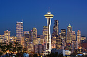 Oct. 2007. USA. Washington State. Seattle City. Space Needle and down town Seattle