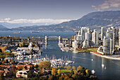 Nov. 2007. Canada. British Columbia. Vancouver City. False Creek and Downtown Vancouver