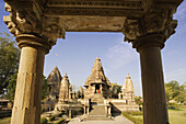 Hindu temple at Khajuraho. Madhya Pradesh, India
