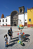 San Miguel de Allende City. San Felipe Neri church. Mexico.
