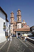 Taxco City. Santa Prisca church. Mexico