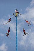 Veracruz State. El Tajin Ruins. The flying men. Mexico