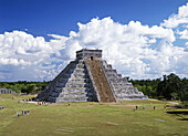 Yucatan. Chichen Itza City. The Castle Piramid . Mexico.