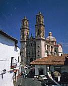 Taxco City. Santa Prisca church. Mexico.